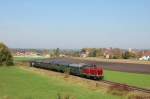 V100 2084 mit Personenzug bei Tling 18.10.2008