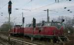 221 122 und 212 370 der EfW Abgestellt in Hamm (Westf.) 31.1.2009