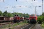 212 007 trifft in Bochum Nord am 25.5.10 auf 225 018.