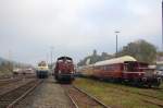 Bundesbahnstimmung beim Streckenfest der Burgenwaldbahn am 23.10.2010 in Frankenberg (Eder)