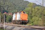 NBE auf Reisen! 212 270-3 und 212 261-2 als Tfzf auf der Fahrt nach Norden.
Aufgenommen kurz vor Mecklar am 23.08.2011