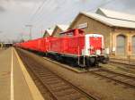 DB Netz Notfalltechnik 714 005-6 (92 80 1 212 244-8 D-DB) mit dem Tunnelhilfszug, am 04.04.2012 in Fulda.