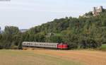 V100 2299 mit ihrem Sonderzug nach Wolfhagen bei Volkmarsen 2.9.12