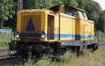 DBG/Bahnbaugruppe 212 306 am 9.8.12 als Lz in Ratingen-Lintorf.