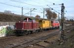 212 093 & 218 139 am 10.11.12 mit dem Putzzug in Waldtrudering/Mnchen