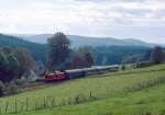 212 023 als Sonderfahrt Kln - Neuenrade bei Meinzerzhagen, 27.09.1998