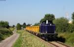 212 024-4 mit einem leeren Aushubzug nach Rottweil bei Lauffen 30.6.15