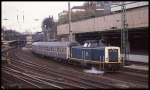 Am 24.3.1993 waren noch  Dampfzüge  in Wuppertal - Elberfeld zu sehen.