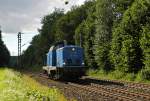 EGP 212 272 fährt solo am 15.06.14 zwischen Leckermühle und Bohmte in Richtung Bremen.