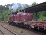 212 370-1 und 212 106-9 im Bahnhof Arnsberg (Westfalen) 