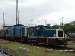 333 068-5 und 212 372-7 am 18.06.16 im DB Museum Koblenz über den Zaun fotografiert