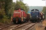 DB 294 807-3 Railion & 212 024-4  Jannika  in Ennepetal, August 2020.