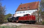 213 335-3 mit 236 119-4 als DLr 30118 (Blumberg Zollhaus-Bietigheim Bissingen) bei Riedöschingen 17.4.20