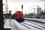 AVG 213 340 mit dem UEF Sonderzug nach Mningen bei der Ausfahrt von Ulm HBF am 6.1.2011