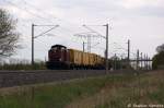 V 100 2335 (213 335-3) NeSA Eisenbahn-Betriebsgesellschaft Neckar-Schwarzwald-Alb mbH mit einem SPENO Bauzug in Vietznitz und fuhr in Richtung Friesack weter. Netten Gru an den Tf! 01.05.2013