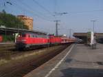 BR 213 mit Regionalexpress in Koblenz