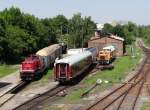 213 339, 228 758-9, 118 xxx und eine 102 sind zusehen am 09.06.14 in Ilmenau bei der Rennsteigbahn.