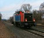Sonata 214 006-9 kam am 13.03.2016 als Tfzf in Richtung Süden durch Wehretal-Reichensachsen.