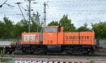 BBL LOGISTIK mit  BBL 05  (NVR:  92 80 1214 021-8 D-BBL ) am 25.08.21 bei Gleisbauarbeiten im Bf.