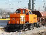 BBL - Lok 92 80 1214 020-0 bei baudienstarbeiten im Bahnhof Bsael Bad.am 19.03.2010