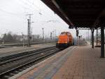 214 009 der BBL fuhr am 11.01.2011 eine Hilfszugleistung in Stendal hier beim rangieren.