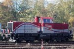 Die BBL 04 (ex SGL V150.05/214 013) steht am 4.11.11 abgestellt in Duisburg-Entenfang.