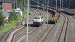 Abstellung 215 082-9 am 20.08.2023 in Duisburg Bissingheim.