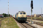 Aggerbahn 215 082 (im Leiheinsatz f�r Smart Rail) + Heros 218 308 (im Leiheinsatz f�r Smart Rail) // M�hldorf (Oberbayern) //  28.