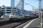 215 082 mit einem Sonderzug nach Finntrop in Düsseldorf Hbf - 21.08.2014