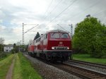 Railsystems RP 215 001 und 218 480 am 03.05.16 bei Hanau West 