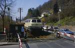 Ein Kleinod an der Strecke Frankenberg - Korbach war bis zur Stillegung 1987 der Schrankenposten 73 am Haltepunkt Frankenberg-Goberg.