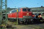 216 221-2 am 13.08.2000 im Bw Gieen