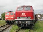 DB 216 067-9 neben Railion 151 121-1 in Koblenz Ltzel am 17.9.2011