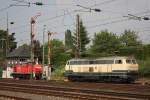 EBM 216 224 am 22.5.12 beim Rangieren in Dsseldorf-Rath.