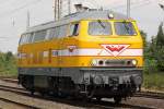 Wiebe Lok Nr.11 (216 012) am 24.8.12 als Lz in Ratingen-Lintorf.