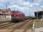 Am 02.05.2015 kam 216 224 mit ihrem Kesselzug aus Richtung Magdeburg nach Stendal und fuhr weiter nach Salzwedel.