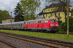 217 012-4 der Pfalzbahn war am 14. Mai 2017 zu Gast in Nossen zum Bw-Fest. 