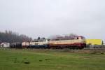 217 002 und 217 014 mit FZ 56521 in Tling (21.11.2007)