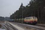 217 002 mit Mllzug am 02.01.2009 in Kastl/Obb