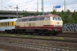 Als Messzug fuhr die 217 001-7 am 19.08.10 durch Hamburg - Harburg.