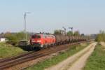 217 012 und 217 021 mit CS 47855 am 19.04.2011 in Tling.