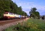 217 002 und 217 014 sind am 08.05.2009 bei Rohrbach mit Zug 50537 Richtung Mhldorf unterwegs.