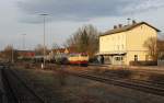 BTE 217 002 zog am 17.4.13 einen Kesselzug fr IntEgro durch Schwarzenfeld nach Regensburg Hafen