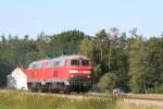 217 019-9 + 217 015-7 bei Kastl(Oberbay) 06.08.2008