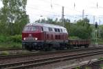 ex DB 217 017-3 (Krupp 1968/4952) durchfuhr in altrotem Originallack am 7.10.2015 Bochum Riemke. Sie fährt für R. Hofmann Güterverkehr (RHG) und trägt die Bezeichnung 9280 1 217 017-3 D-RHG. 