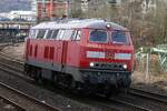 DB 218 839-9 in Wuppertal, M�rz 2017.