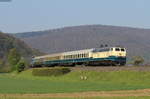 218 460-4 und 212 372-7 mit der RB 23471 (Miltenberg-Wertheim) bei Collenberg 30.4.17