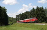 218 487-7 mit dem RE 22304 (Neustadt(Schwarzw)-Rottweil) bei Schwenningen 8.7.17