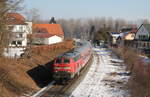 218 499-2 mit dem RE 3204 (Ulm Hbf-Neustadt(Schwarzw)) bei Allmendshofen 14.2.18