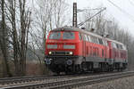 18.02.2018 Streckenabschnitt Uhingen 218 438-0 & 218 387-9 in vers. Farbtönen